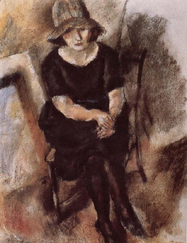 Jules Pascin Younger man wearing hat